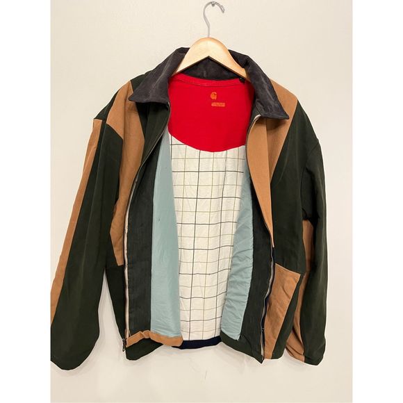 Carhartt Custom Reworked Color Block Duck Jacket Size M - Picture 2 of 9